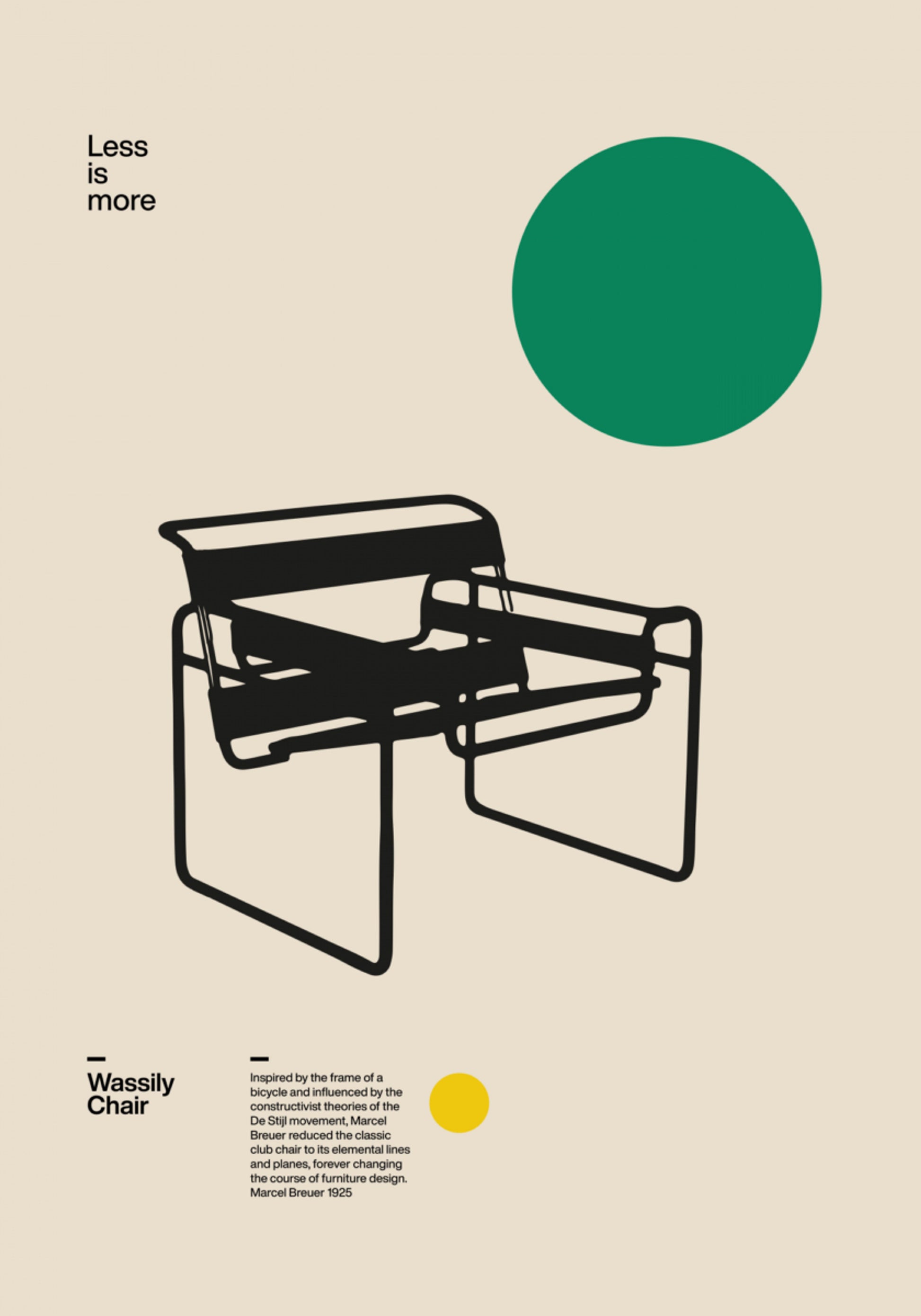 Designová židle Bauhaus