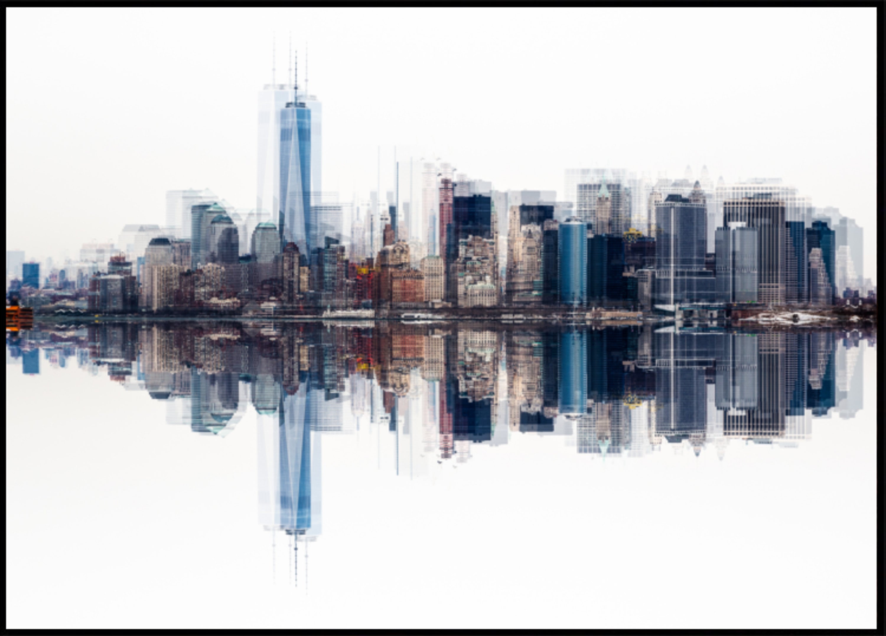 Abstraktní panorama Manhattanu