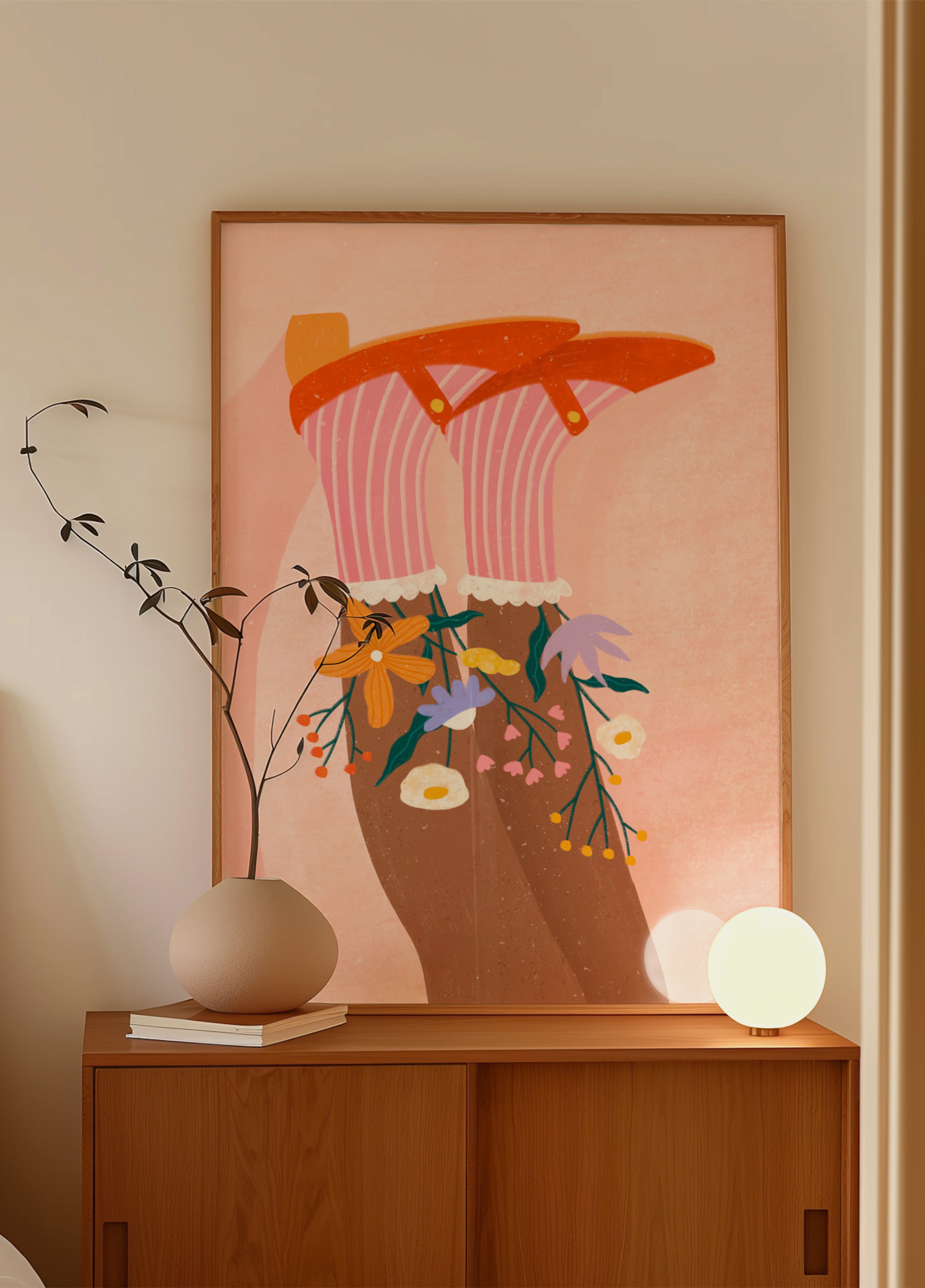 Šťastné nohy a květiny