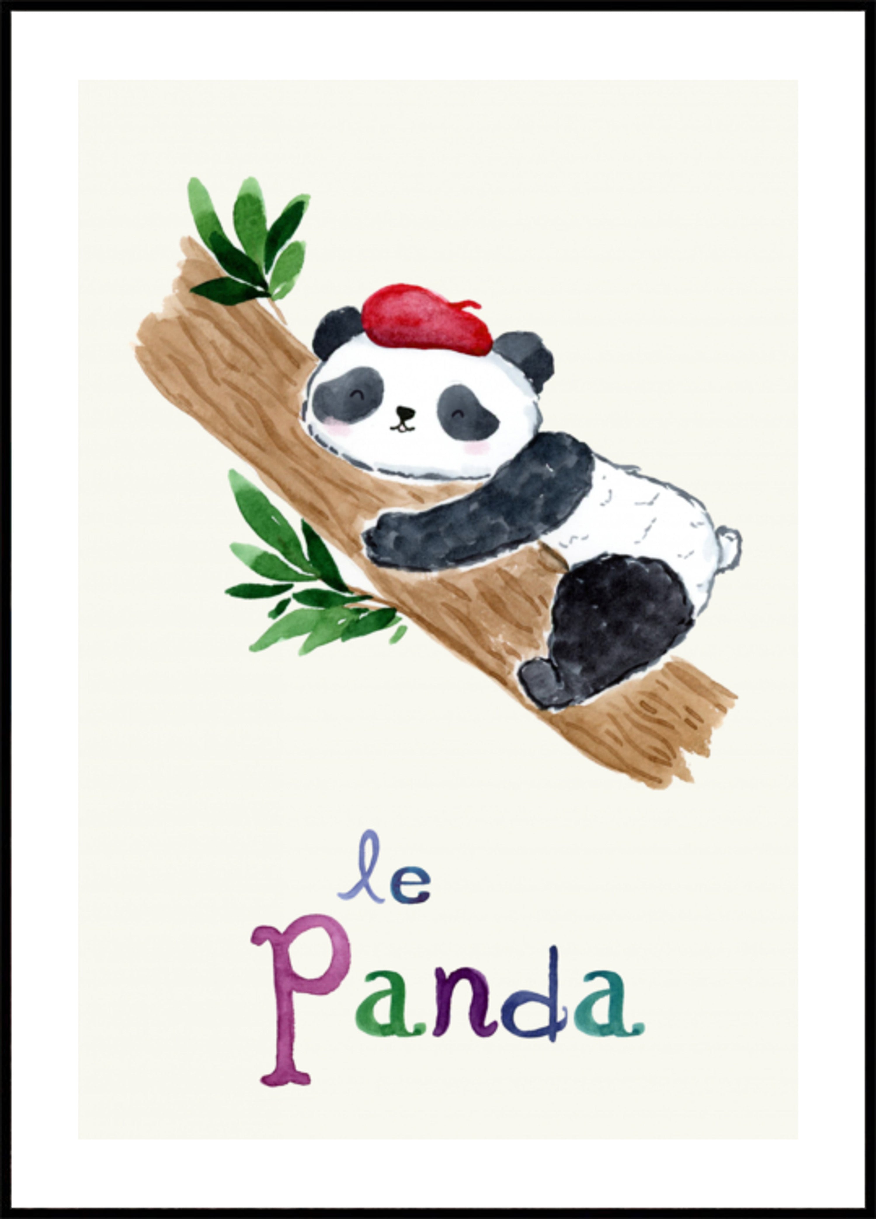Spící francouzská panda