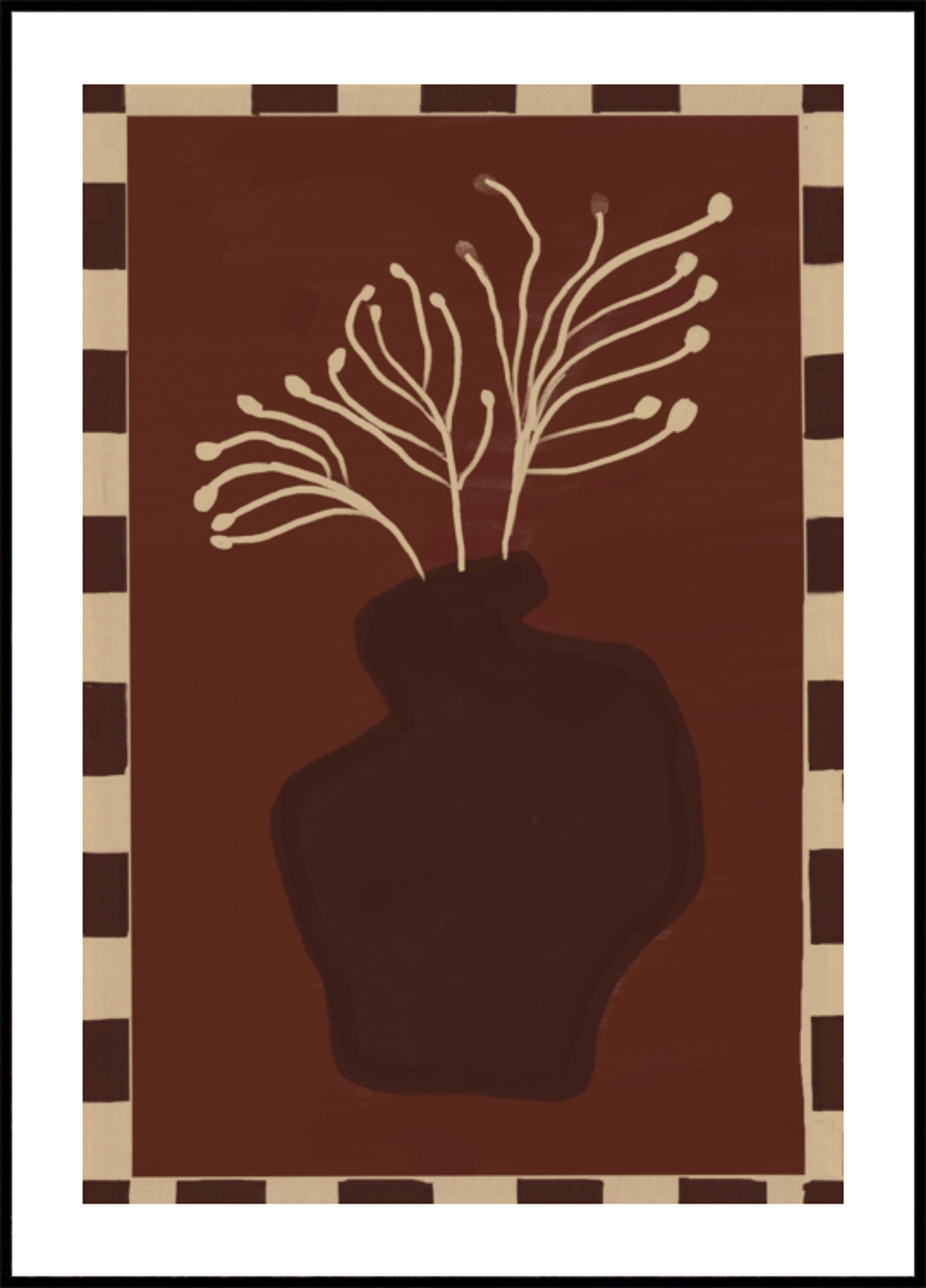Minimalistická vázová rostlina