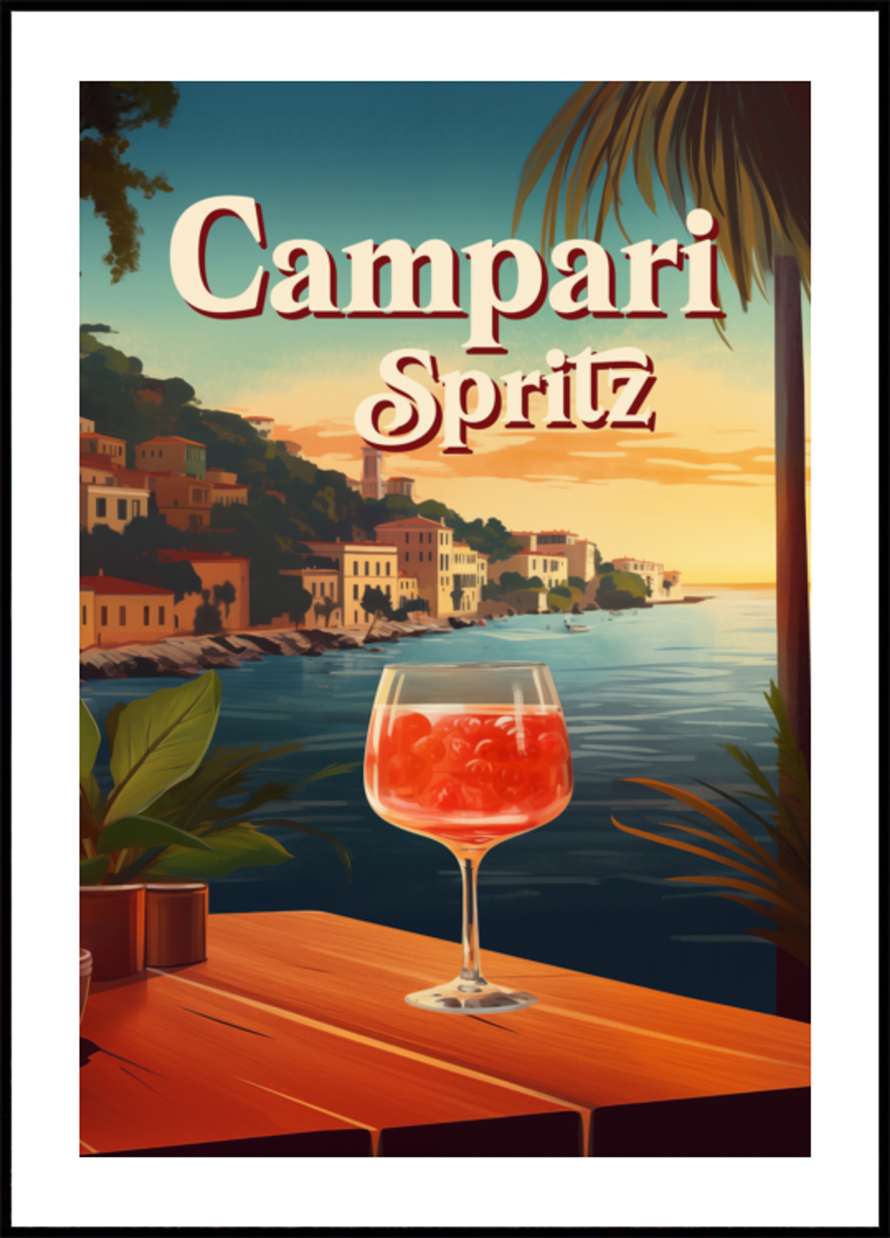 Campari Spritz Přímořský západ slunce