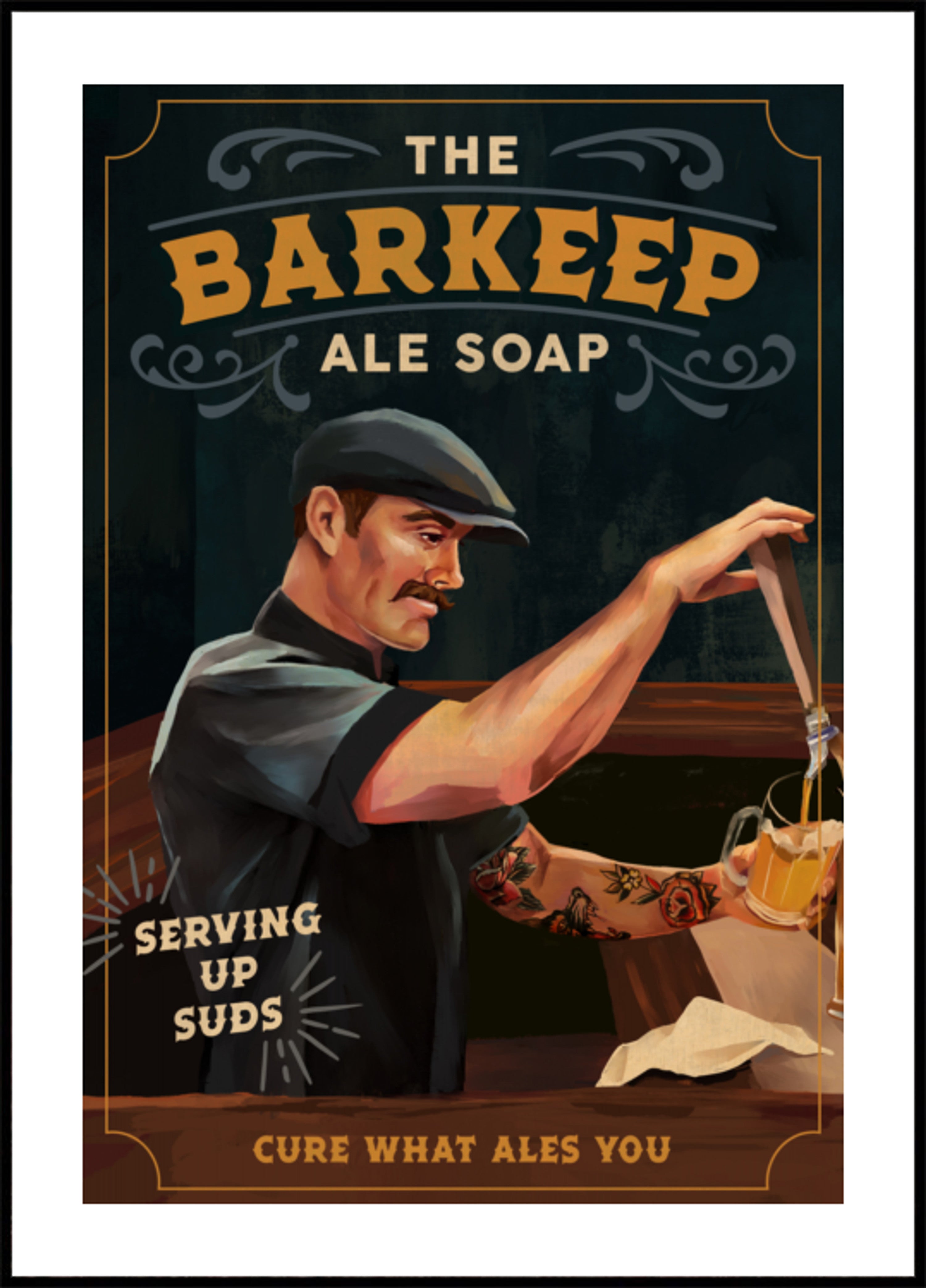 Plakát Barkeep Soap 20x30