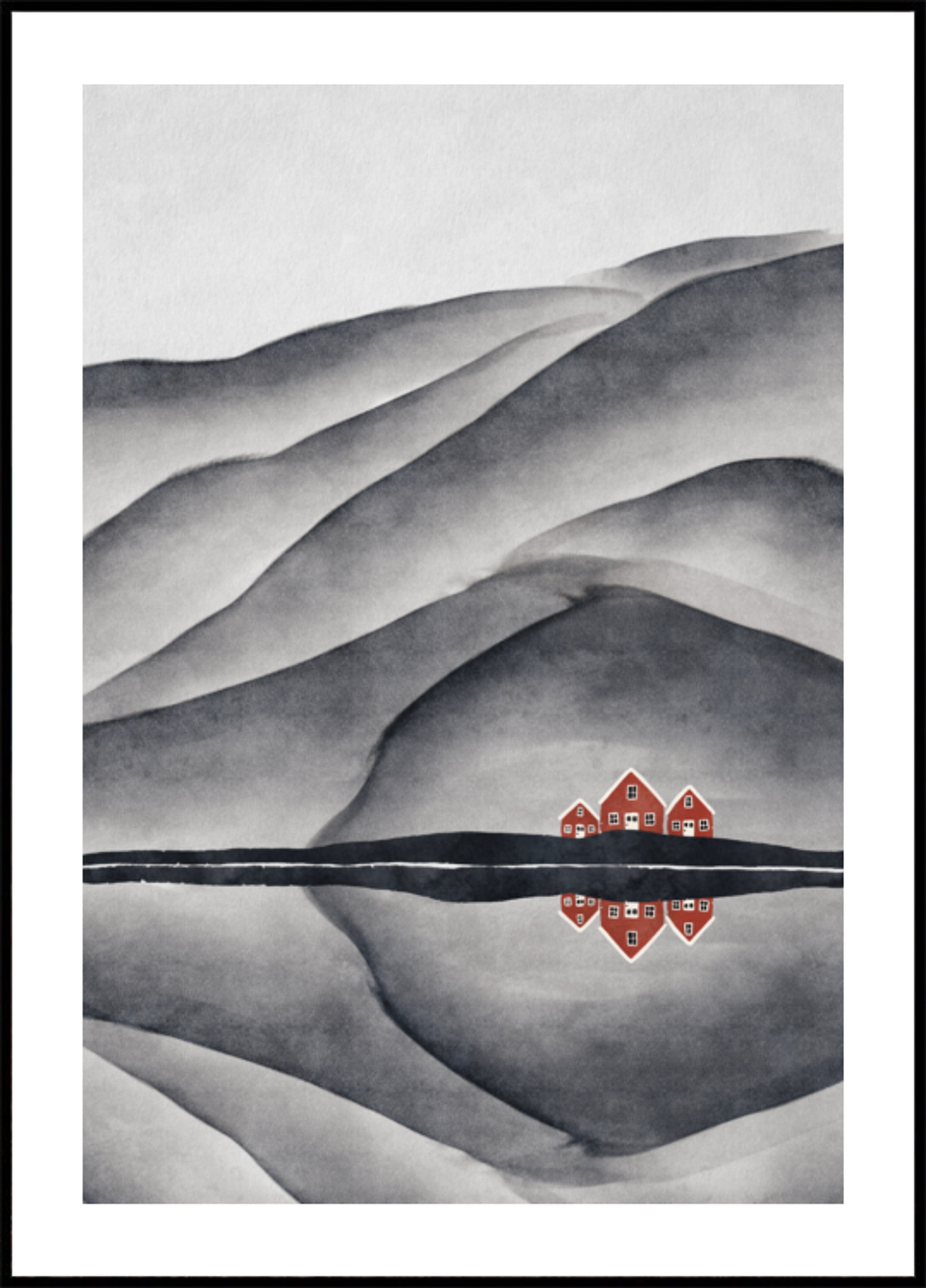 Red House's Lake Reflection