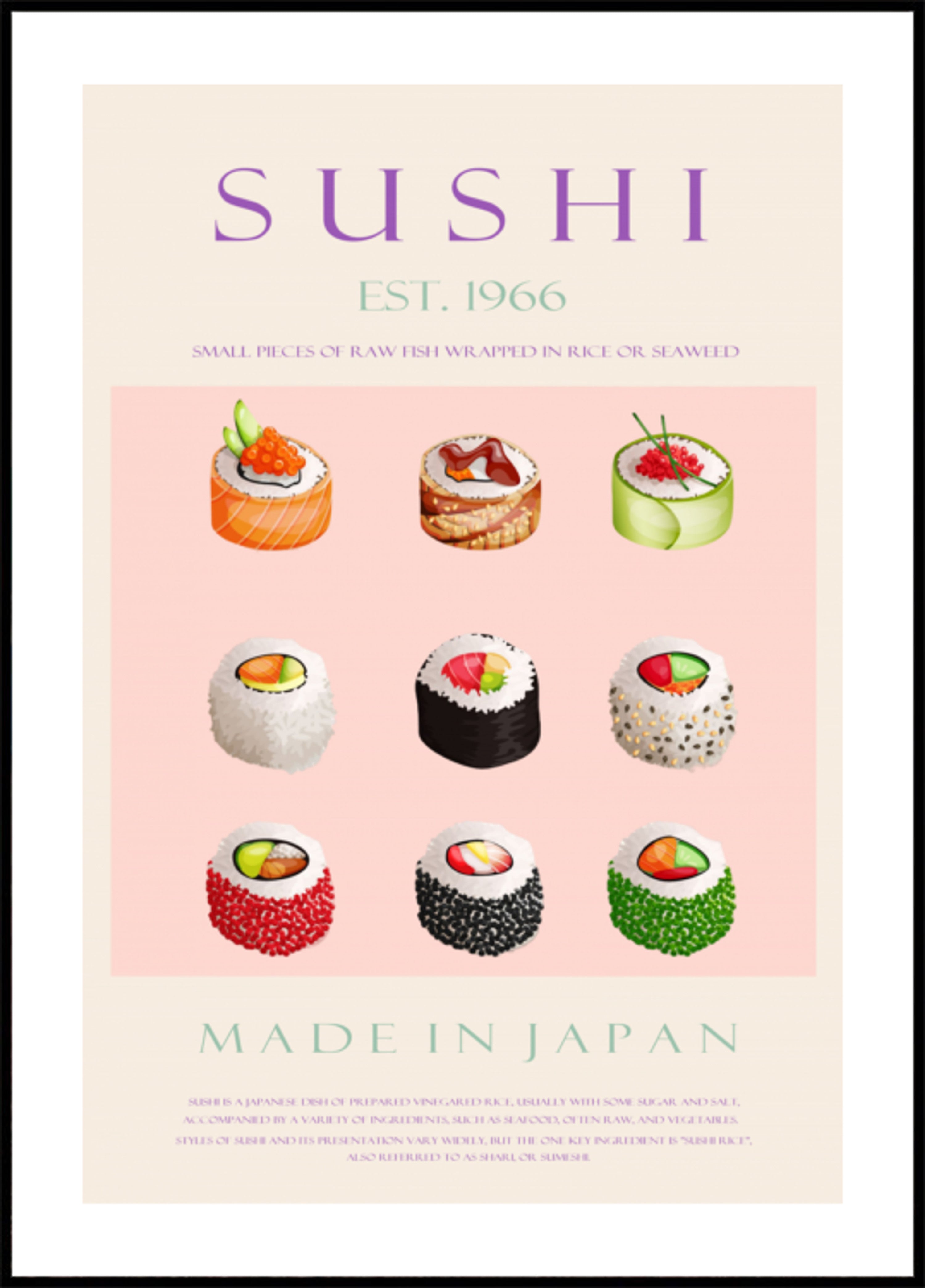 Japonská kolekce sushi
