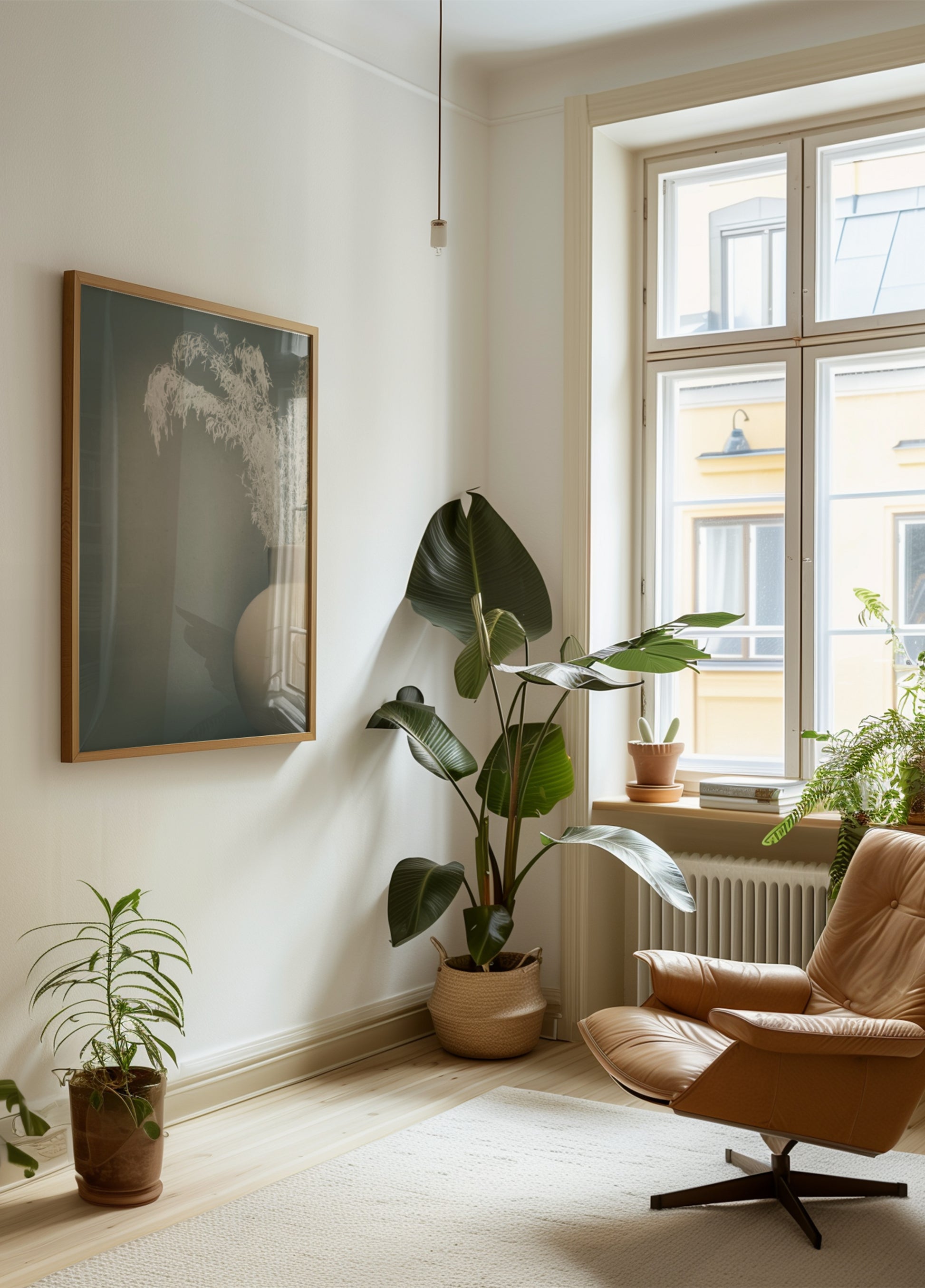 Klidná sušená botanická váza