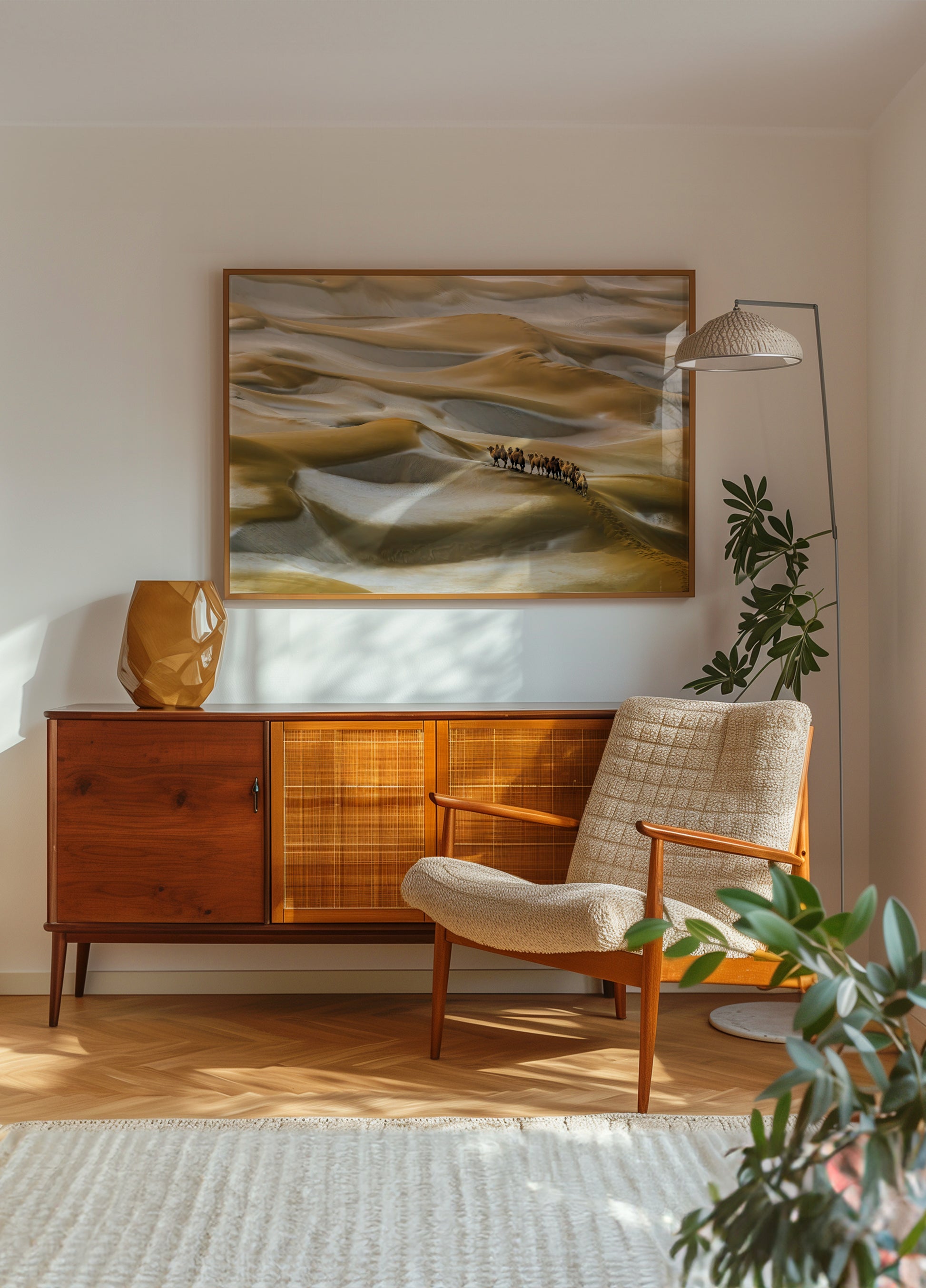Karavana pouštních velbloudů