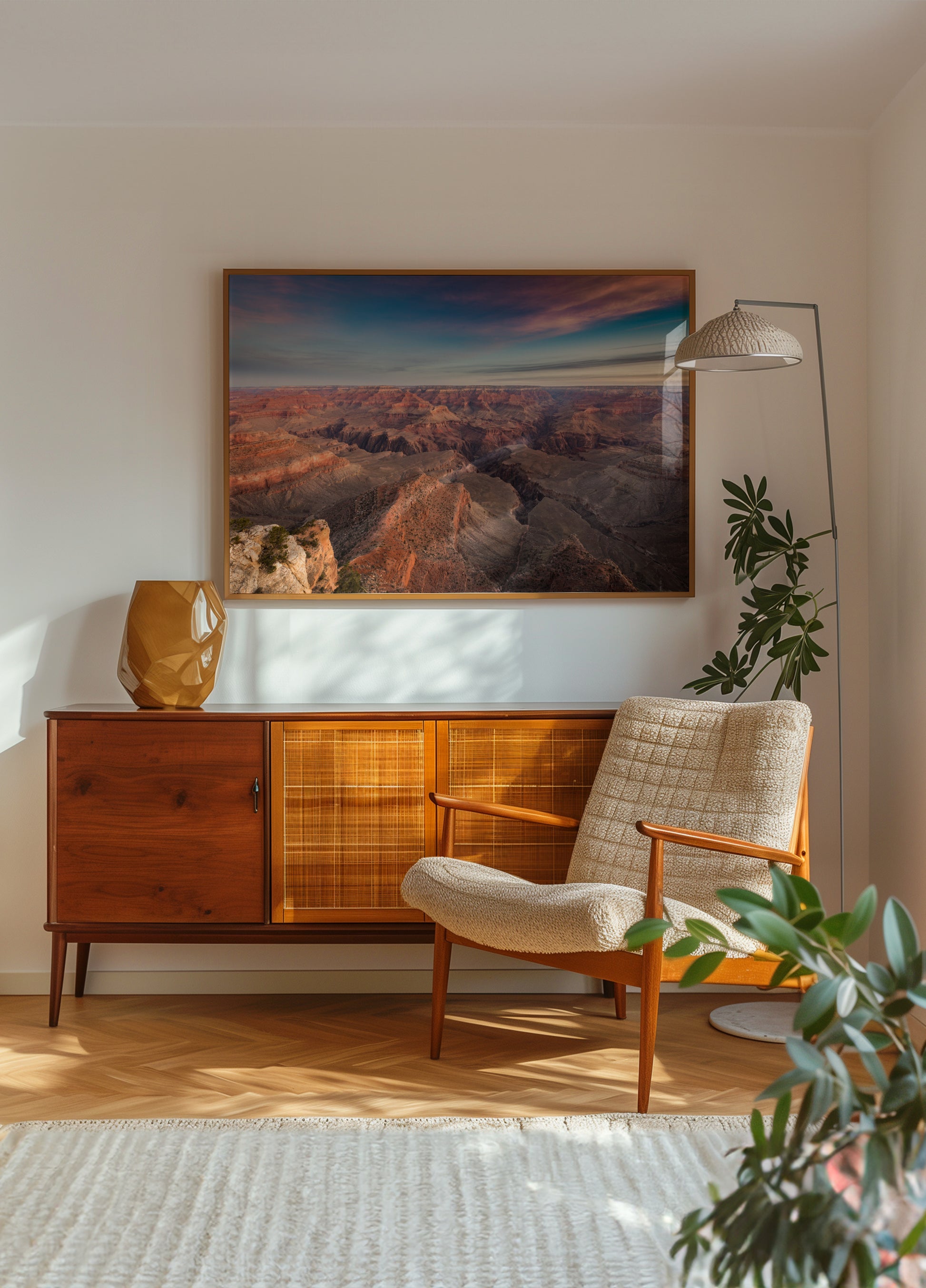 Pohled na východ slunce Grand Canyon