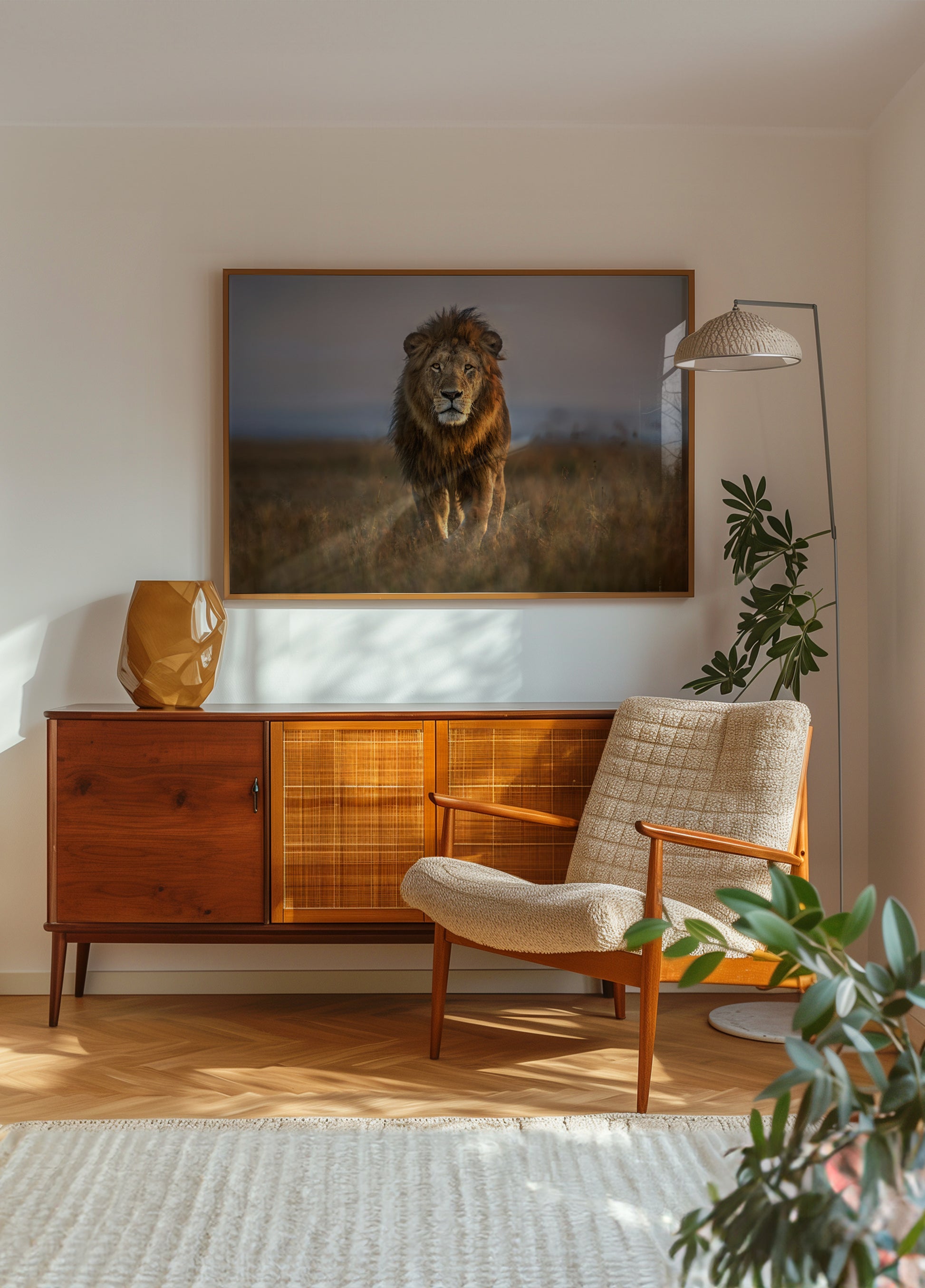 Majestátní africký lev