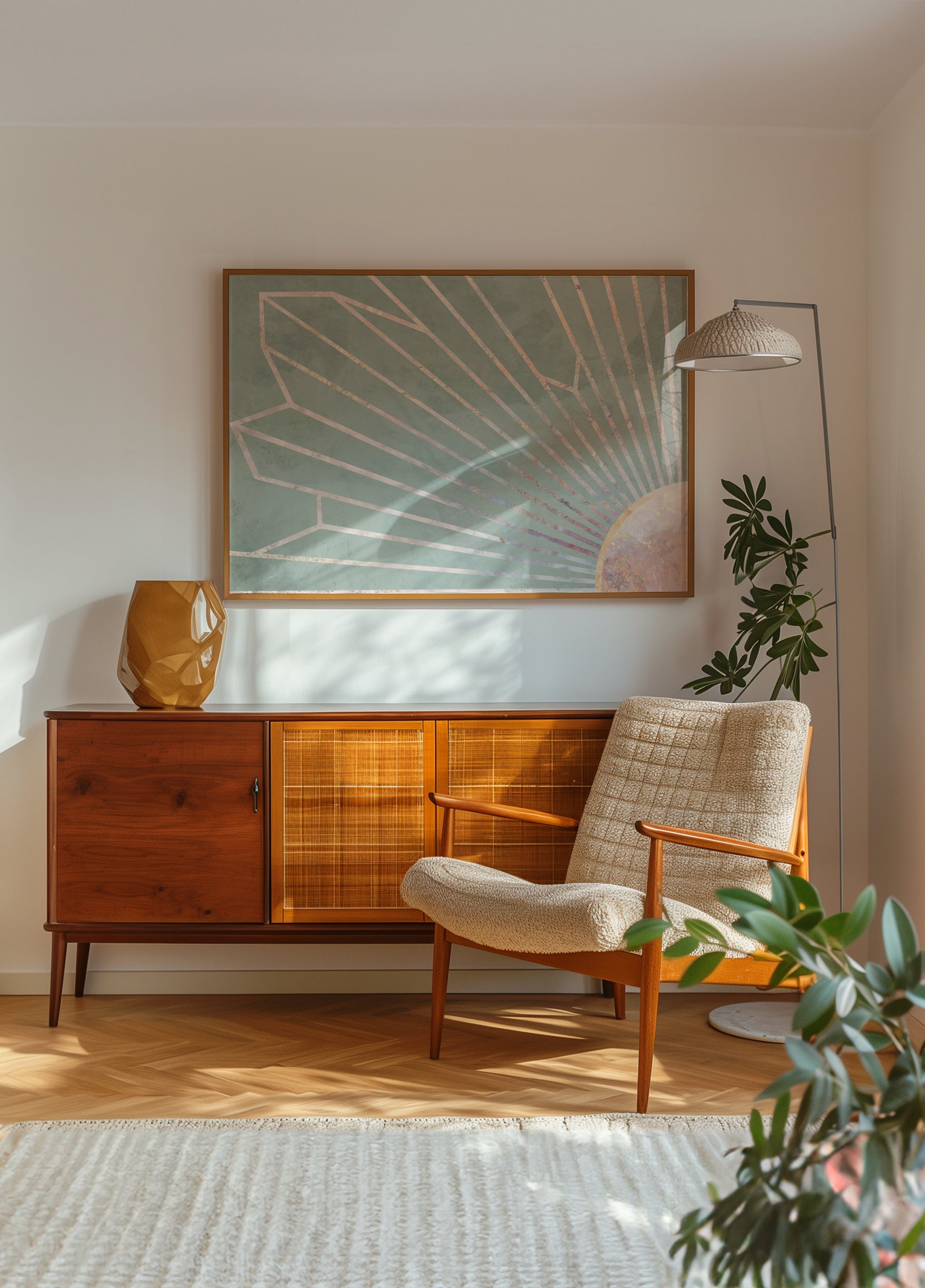 Elegantní geometrický Sunburst