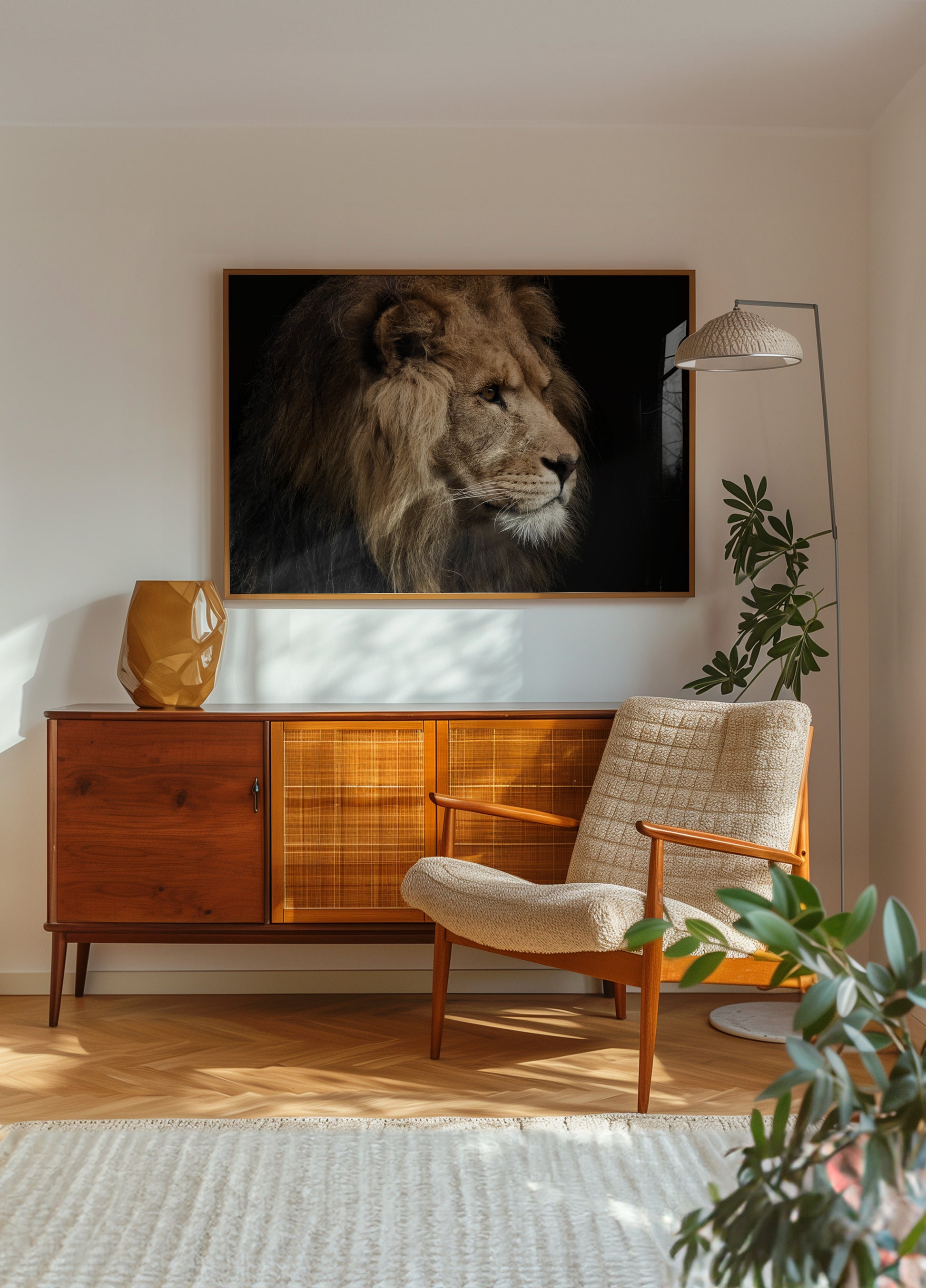 Majestátní profil lva