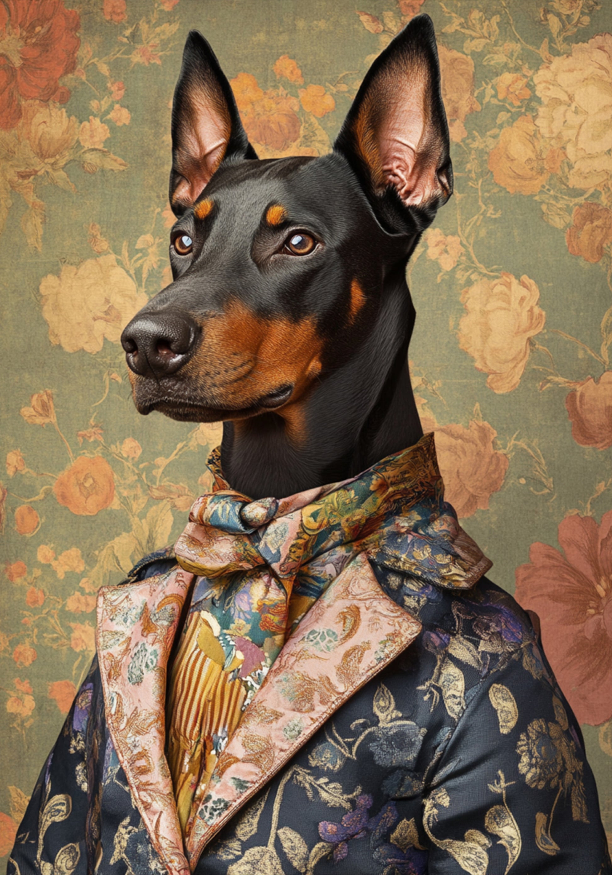 Elegantní dobrman gentleman