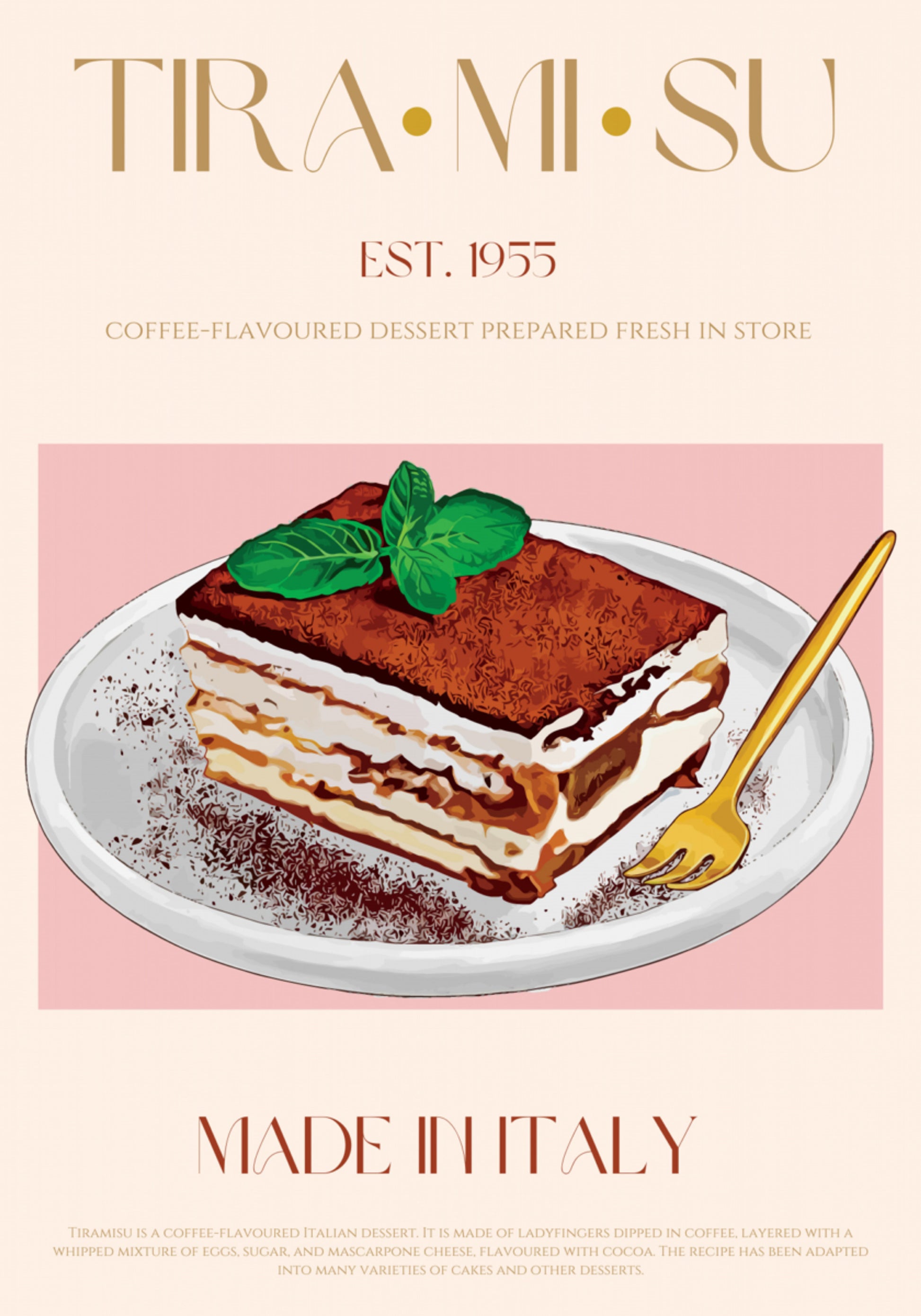 Klasické italské tiramisu