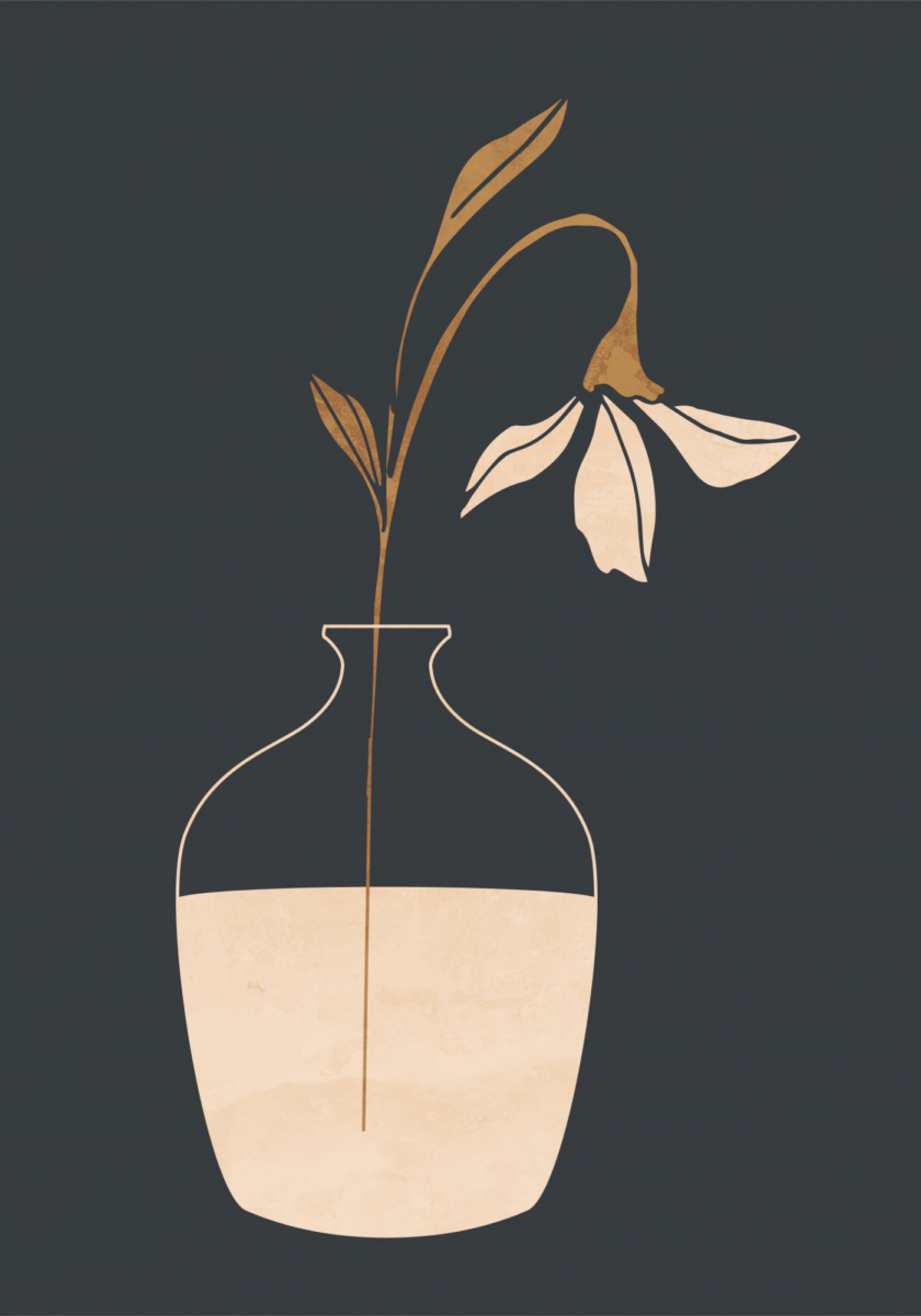 Elegantní botanická váza
