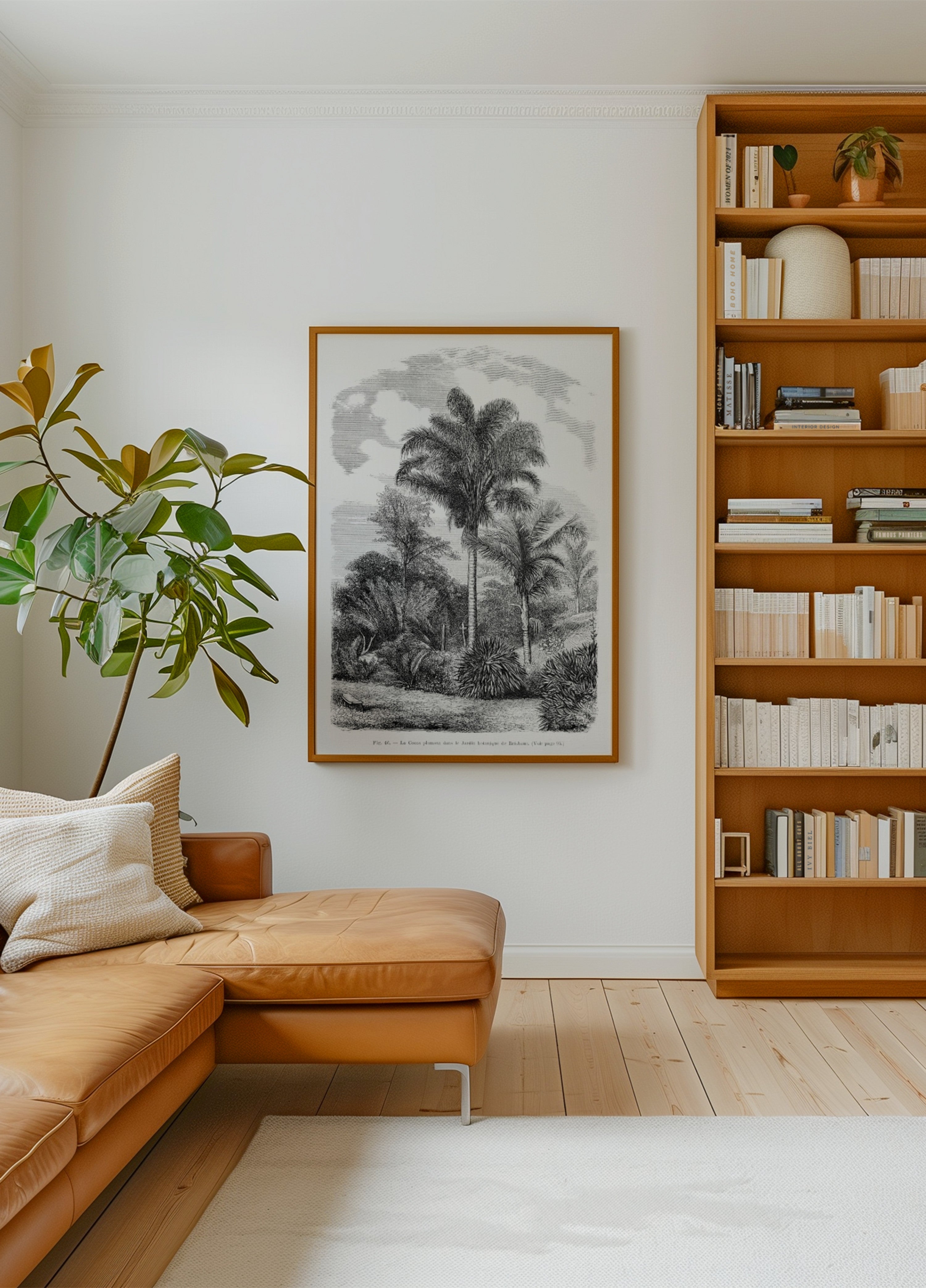 Vintage Palm Tree Kresba Vi