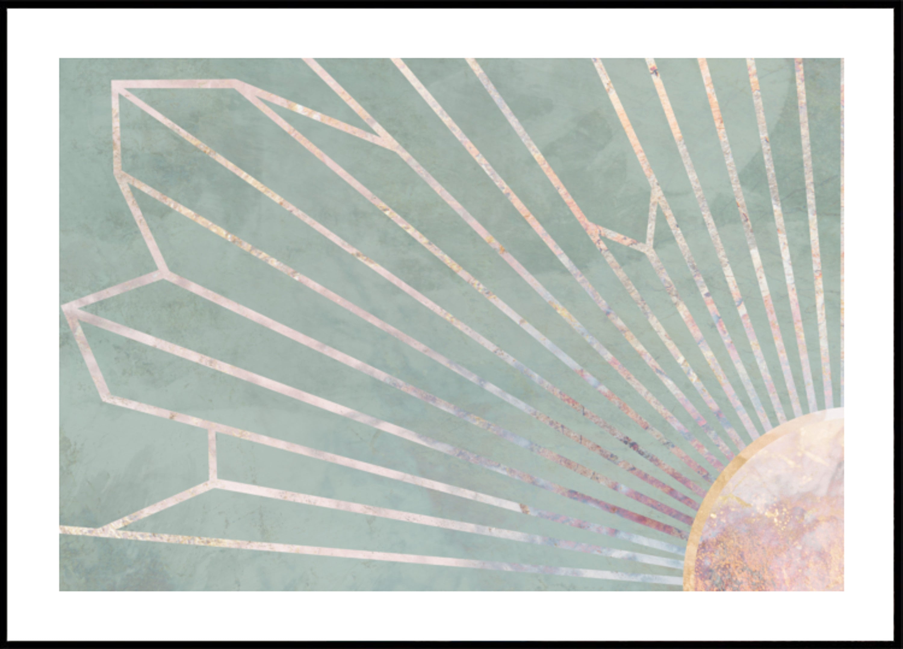 Elegantní geometrický Sunburst