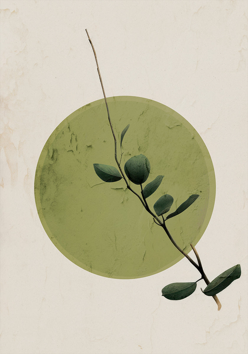 Green Serenity Circle Plakat - Posterbox
