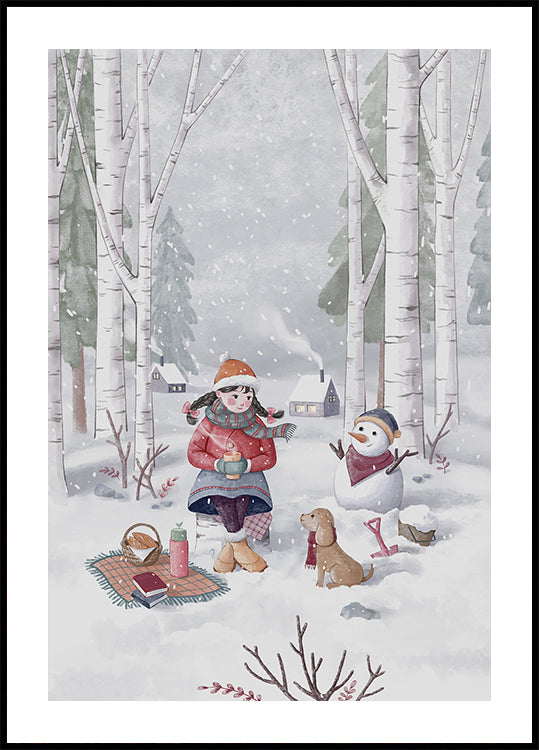Winter Girl Plakat - Posterbox